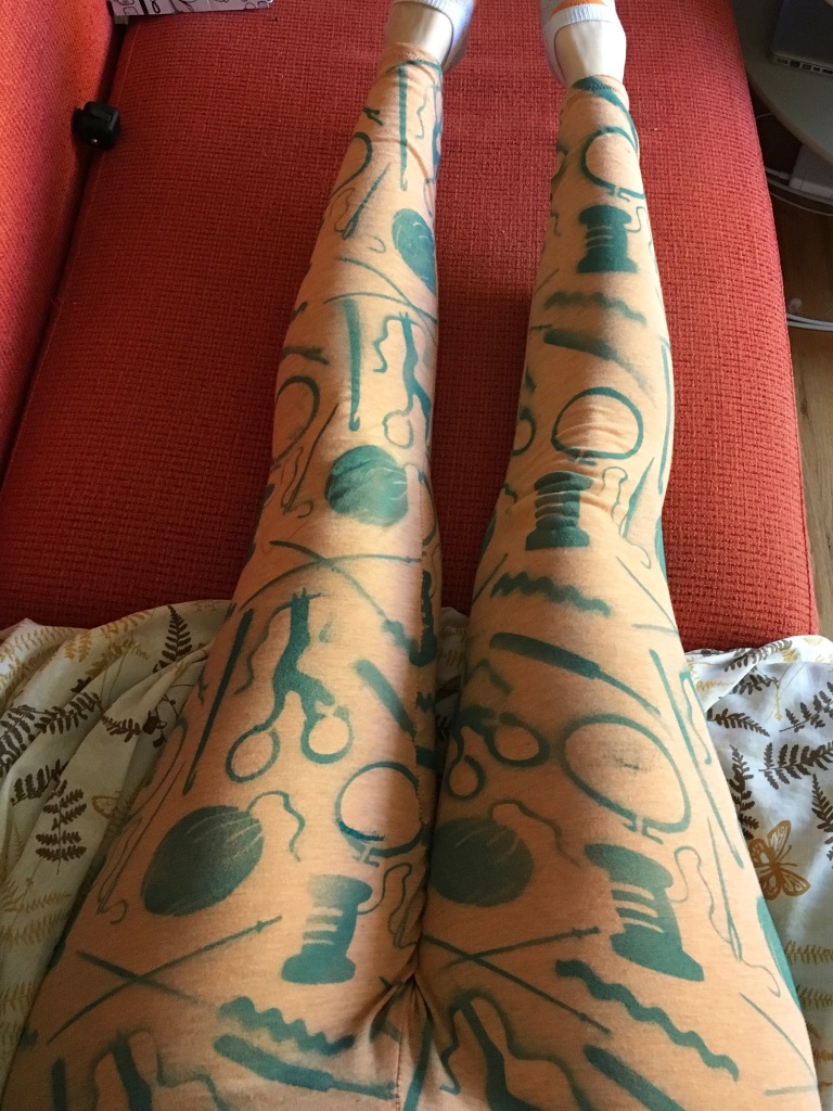 leggings with craft stencils