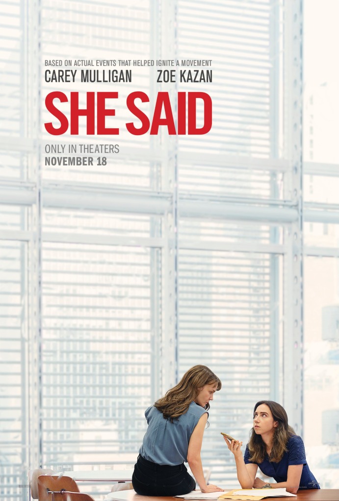poster for the movie She Said