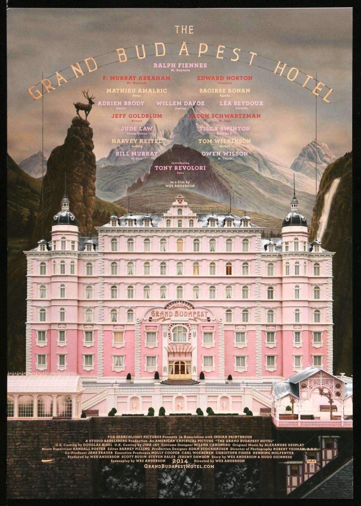 poster for the movie The Grand Budapest Hotel